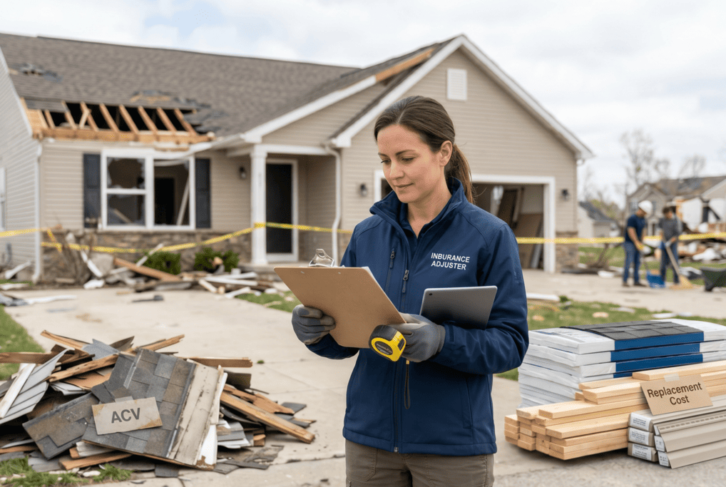 inspector inspection florida house with tornado damage